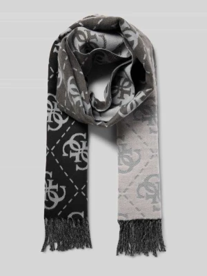 Szal z dodatkiem wiskozy model ‘Jacquard’ Guess
