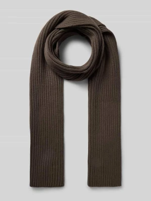 Szal z domieszką kaszmiru Camel Active Ciemnobrązowy