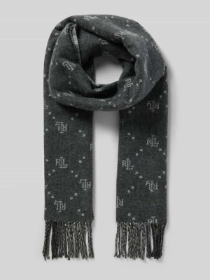 Szal z frędzlami Lauren Ralph Lauren