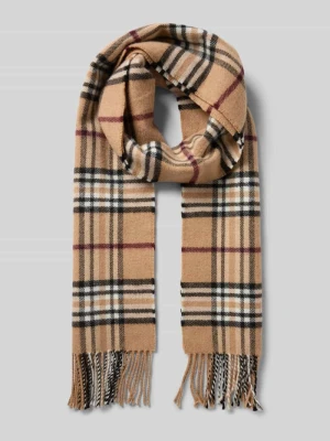 Szal z frędzlami model ‘Fraasberry’