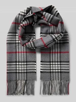 Szal z frędzlami model ‘Fraasberry’