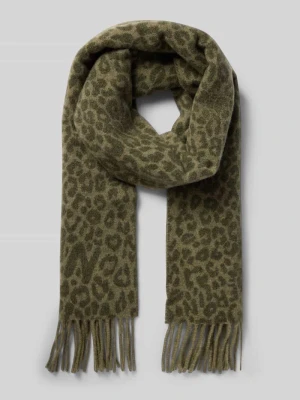 Szal z frędzlami model 'Lala Scarf 5' lala Berlin Średniobrązowy