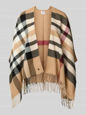 Szal z frędzlami model ‘Poncho’ Fraas