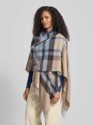 Szal z frędzlami model ‘Poncho’ Fraas