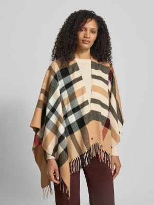 Szal z frędzlami model ‘Poncho’ Fraas