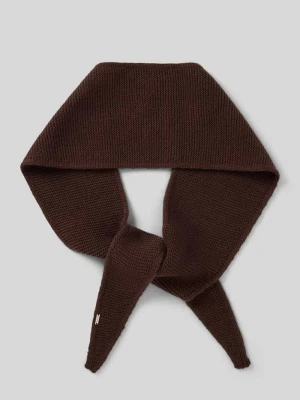 Szal z imitacji dzianiny z aplikacją z logo model ‘Anotti’ Opus