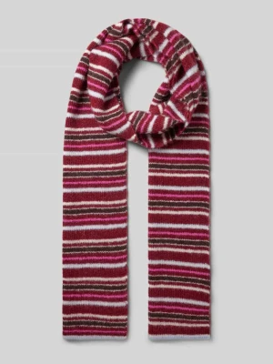 Szal z imitacji dzianiny z dodatkiem wełny model ‘Beau’ OH APRIL