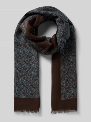 Szal z kwiatowym nadrukiem na całej powierzchni altea