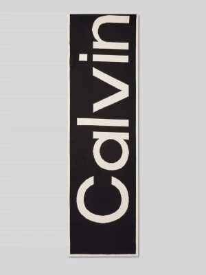 Szal z mieszanka bawełny Calvin Klein Czarny