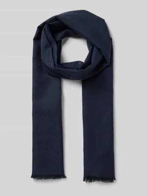 Szal z mieszanki bawełny i wełny Boss