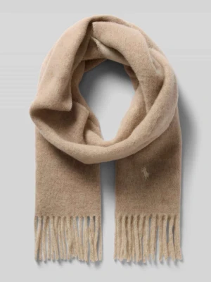 szal z mieszanki wełny Polo Ralph Lauren Beżowy