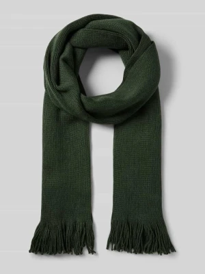 Szal z mieszanki wełny z frędzlami Christian Berg Men