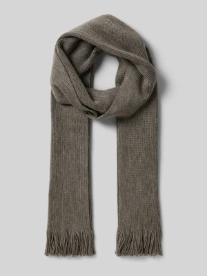 Szal z mieszanki wełny z frędzlami Christian Berg Men