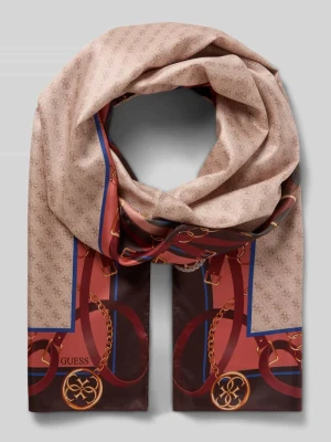 Szal z nadrukiem z logo Guess