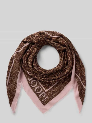 Szal z nadrukiem z logo model 'Adalia' Joop!