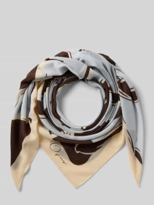 Szal z nadrukiem z logo model 'Anekki' Opus