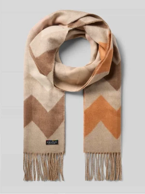 Szal z naszywką z logo model ‘Cashmink’ Fraas