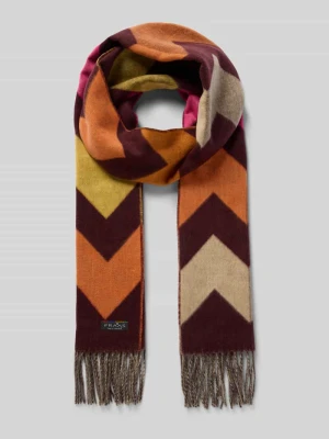 Szal z naszywką z logo model ‘Cashmink’ Fraas