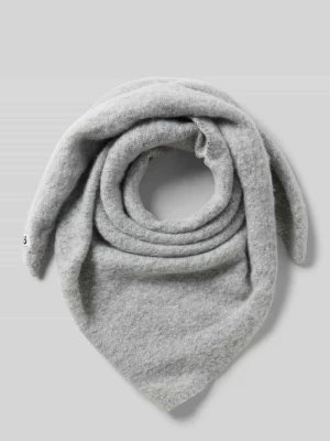 Szal z naszywką z logo z efektem dzianiny model ‘Amadsi’ Opus