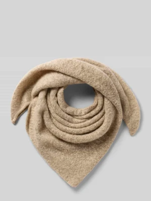 Szal z naszywką z logo z efektem dzianiny model ‘Amadsi’ Opus