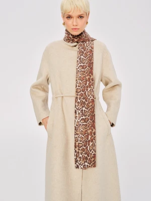 Szal z wełną i kaszmirem w zwierzęcy motyw TARANKO