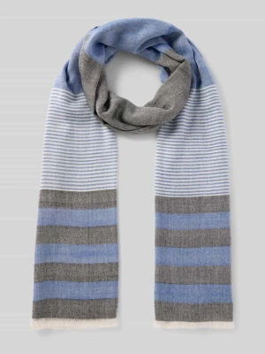 Szal z wiskozy z frędzlami Christian Berg Men