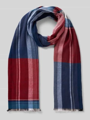 Szal z wiskozy z frędzlami Christian Berg Men