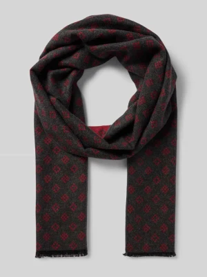 Szal z wiskozy ze wzorem na całej powierzchni Christian Berg Men