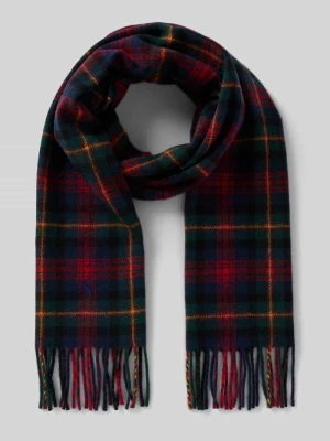 Szal z wyhaftowanym logo Polo Ralph Lauren