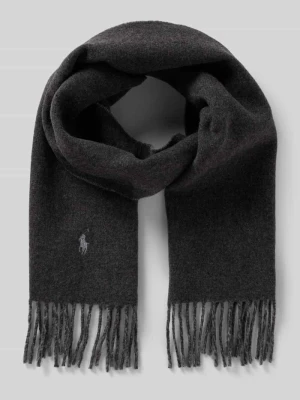 Szal z wyhaftowanym logo Polo Ralph Lauren