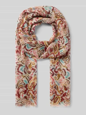 Szal z wykończeniem frędzlami Fraas