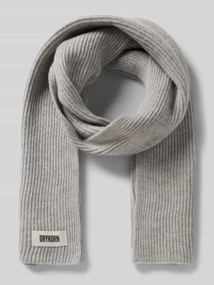 Szal z żywej wełny z detalem z logo model ‘CRONICA’ drykorn