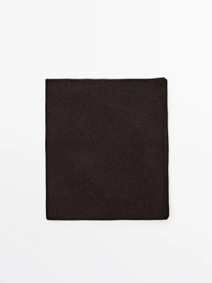 Szal Ze 100% Kaszmiru - Czekoladowy - - Massimo Dutti - Kobieta