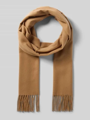 Szal ze sznurkowymi wykończeniami model ‘Cashmink’ Fraas Camel