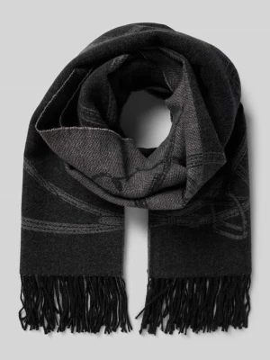 Szal z dodatkiem wełny Lauren Ralph Lauren