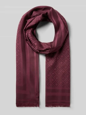 Szal ze wzorem z logo Tommy Hilfiger