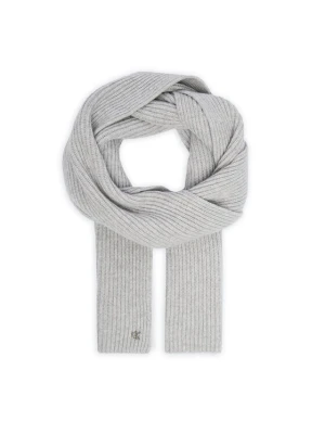 Szalik Calvin Klein Ck Metal Wool Rib Scarf LV04D8056G Szary