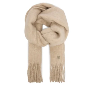 Szalik Calvin Klein Emblem Brushed LV04D8069G Beżowy