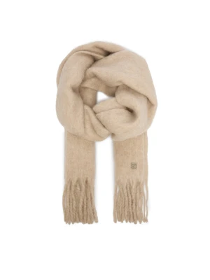 Szalik Calvin Klein Emblem Brushed LV04D8069G Beżowy