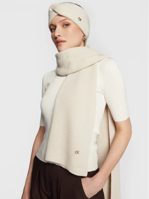 Szalik Calvin Klein Re-Lock K60K610415 Beżowy