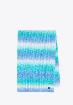 Szalik damski w stylu ombre biało - niebieski Wittchen