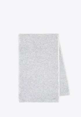 Szalik damski z dekoracyjnie obszytym brzegiem szary Wittchen