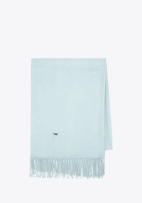 Szalik damski z frędzlami jednolity błękitny Wittchen