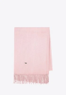 Szalik damski z frędzlami jednolity różowy Wittchen