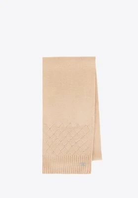 Szalik damski z ozdobnymi cyrkoniami beżowy Wittchen