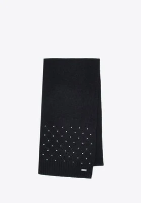 Szalik damski z ozdobnymi cyrkoniami czarny Wittchen