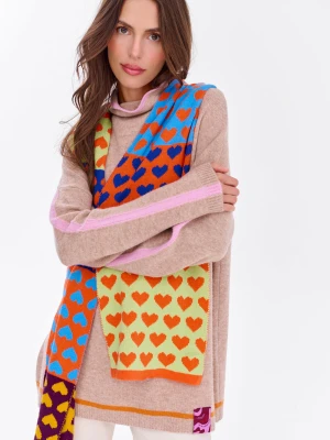 Szalik Downtown Hearts ONE SIZE