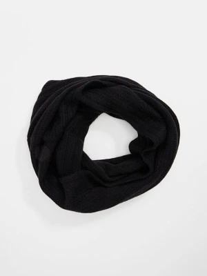 Szalik komin AUTHENTIC CASHMERE antracytowy melanż