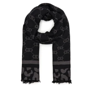 Szalik Liu Jo Stola Jacquard Mon 2F5040 T0300 Czarny