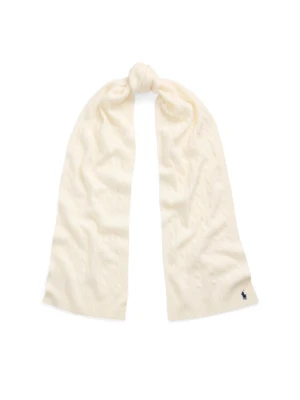 Szalik Polo Ralph Lauren 455956296002 Kremowy